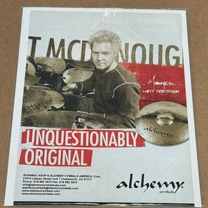 MATT MCDONOUGH of MUDVAYNE - ALCHEMY CYMBALS - 2007 Print Advertisement